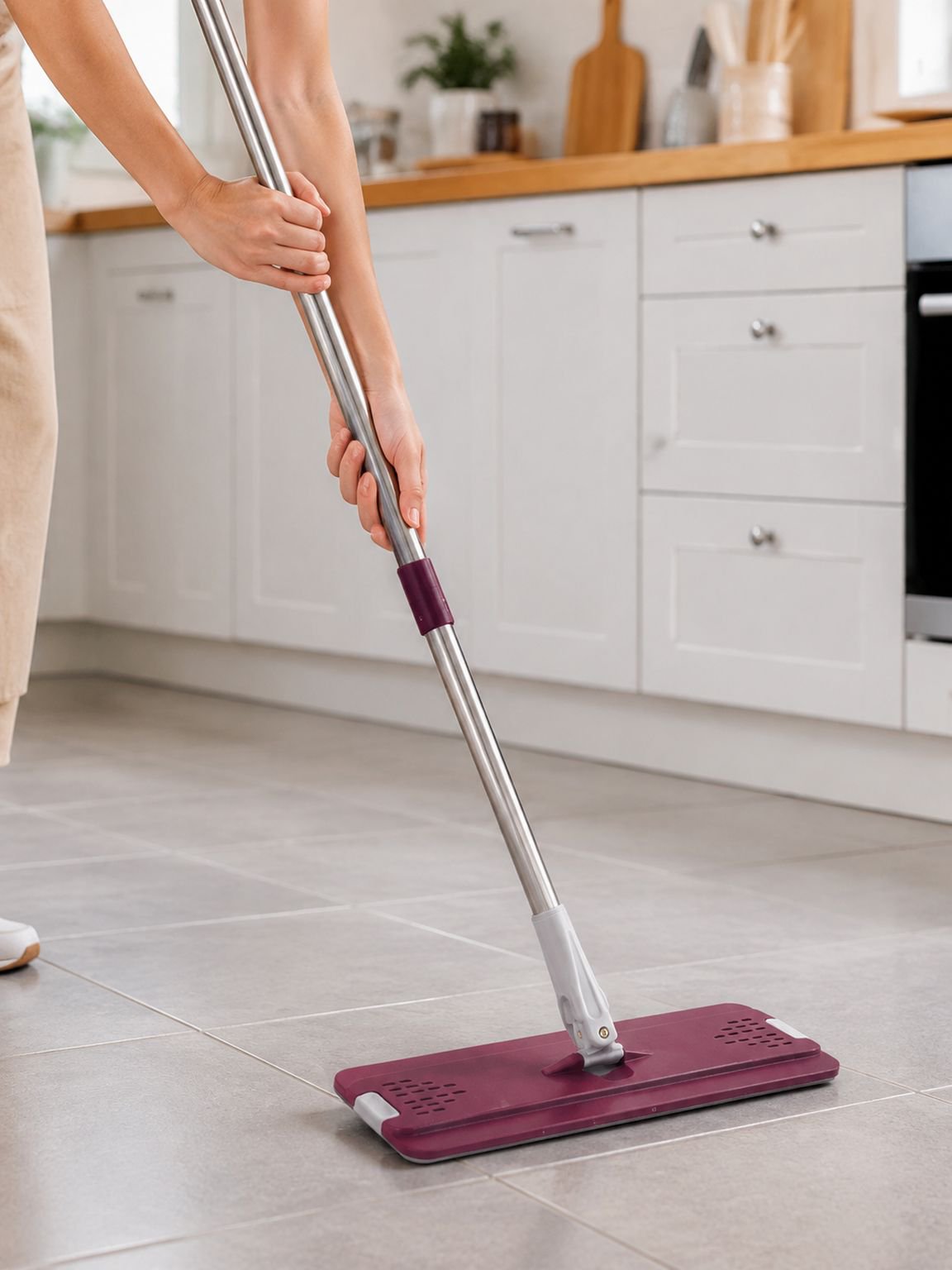 Washable and reusable microfiber mop pad