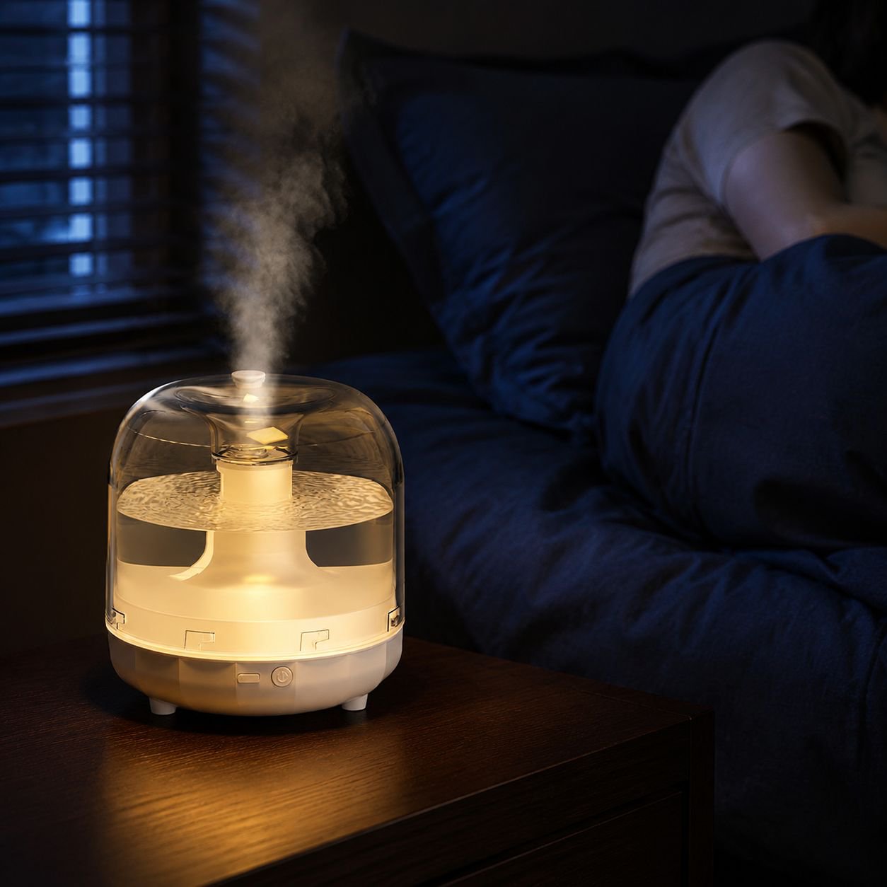 Home small bedroom humidifier with large fog volume