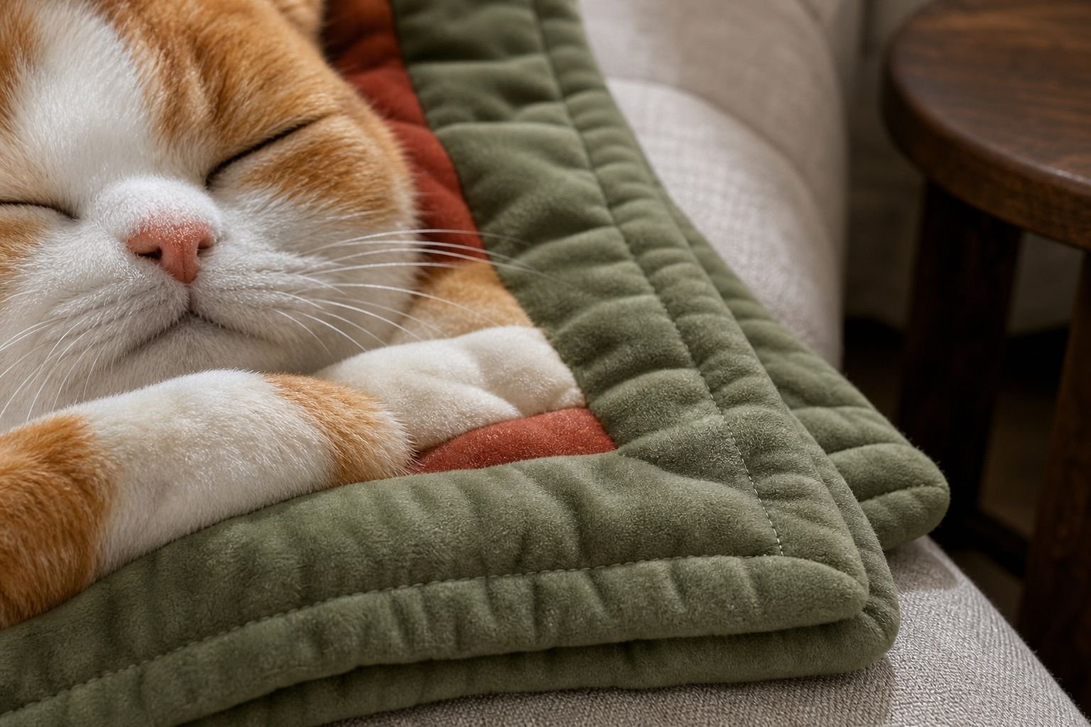 New hot-selling adorable retro cat blanket with digital print pet pictures, plush cover