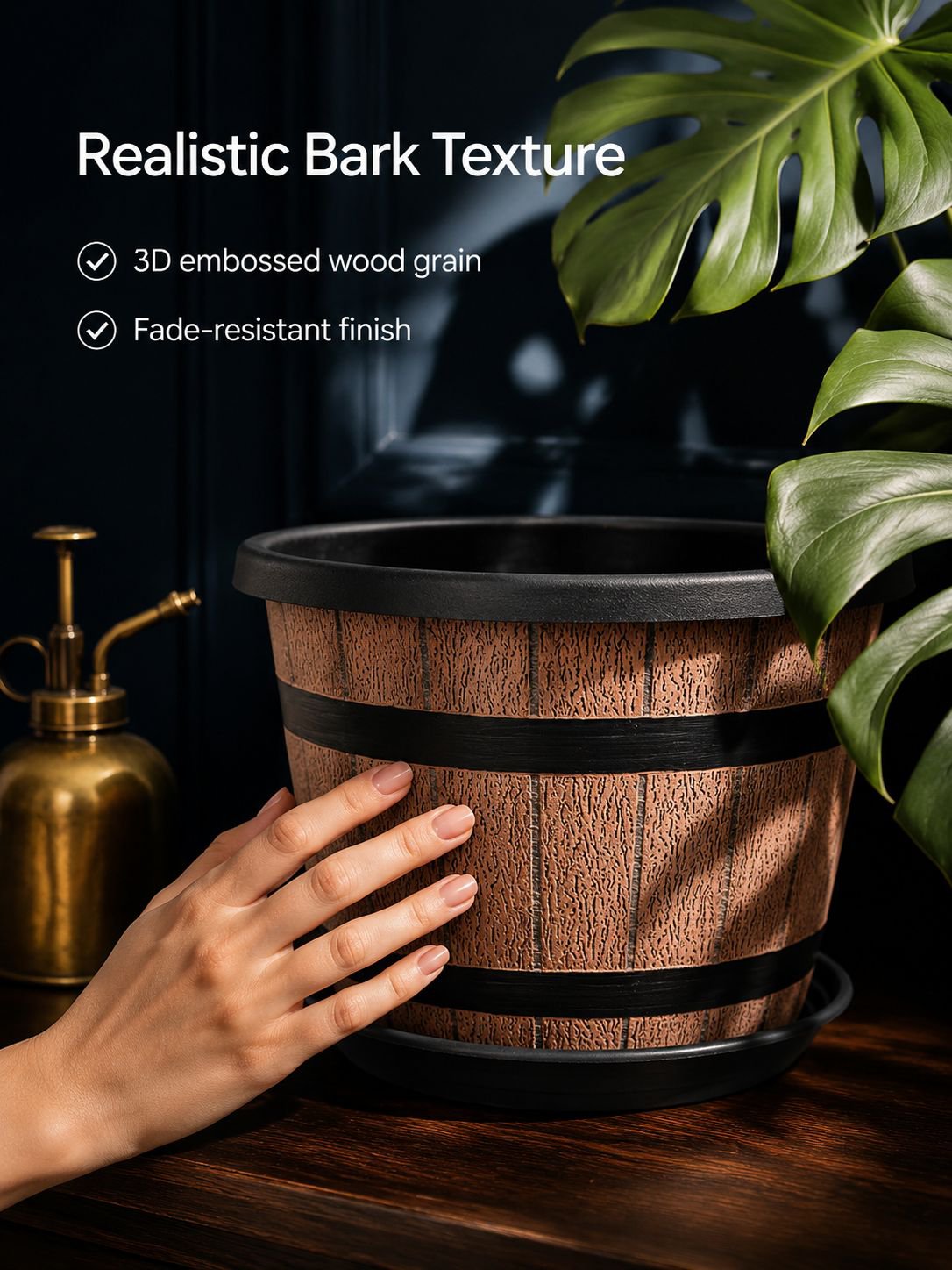 Classic vintage design thickened flower pot for home decor