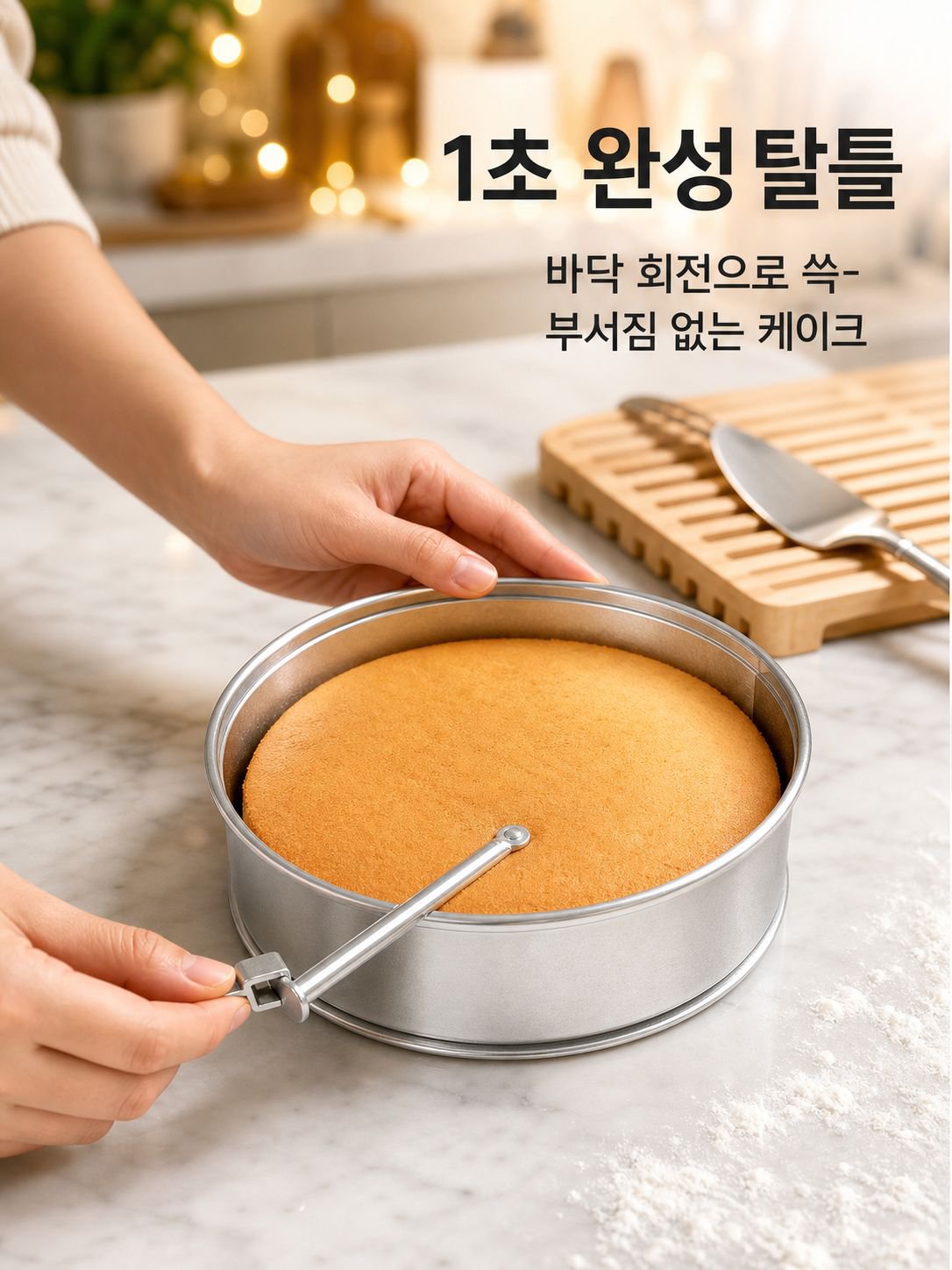 슬라이드식 원형 케이크 몰드