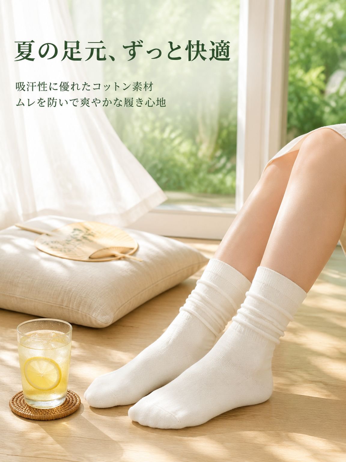 無地のルーズソックス