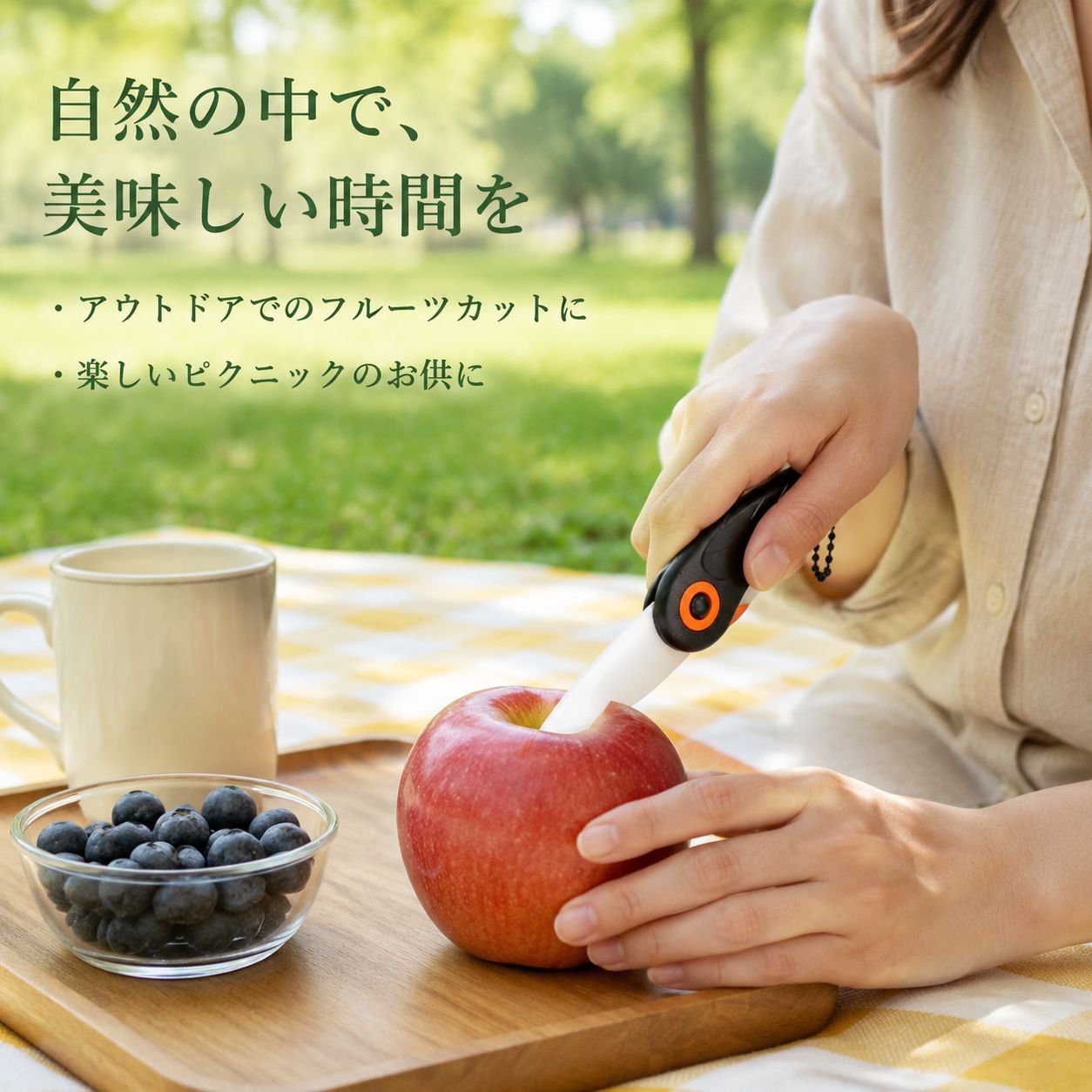 折りたたみ式フルーツナイフ
