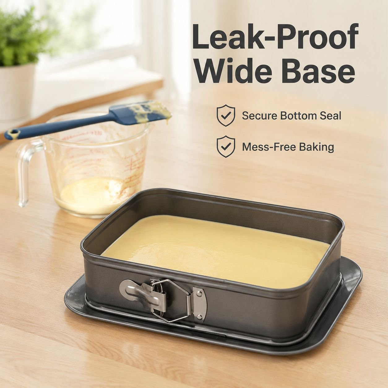Carbon Steel Springform Baking Pan with Removable Bottom