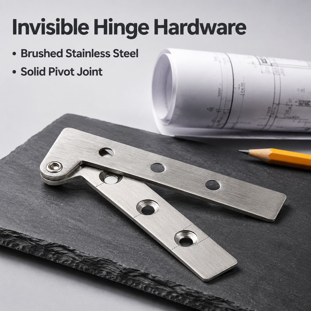 Omnidirectional Rotating Invisible Hinge Hardware