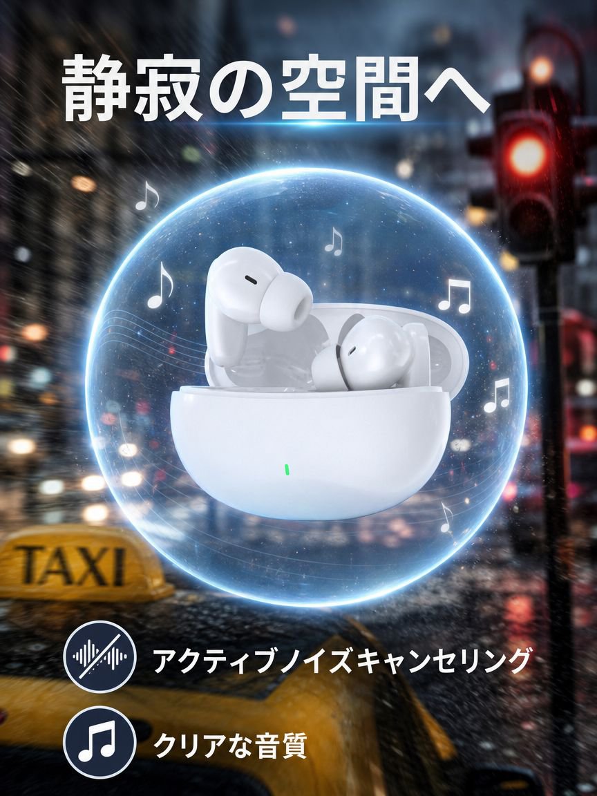 超長寿命スポーツ用ノイズキャンセルイヤホン