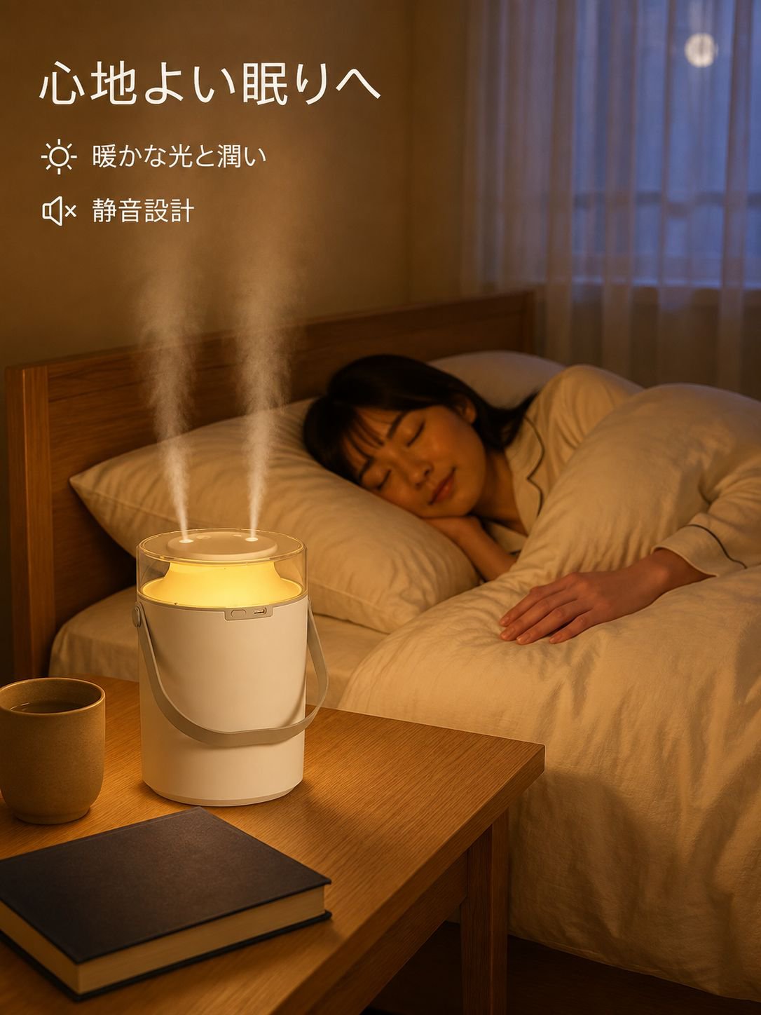 卓上用ミストムード加湿器