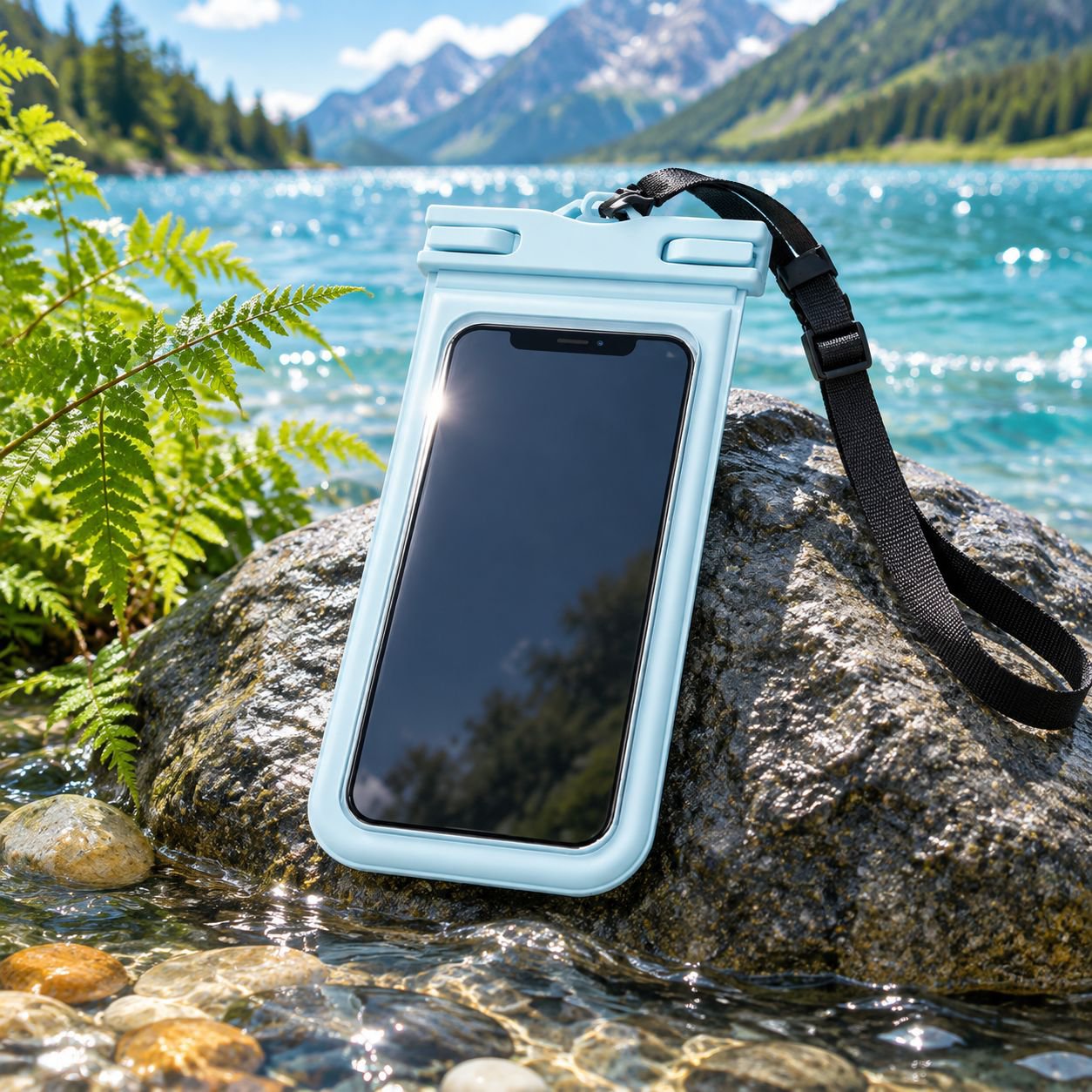 Touch Screen Mobile Phone Waterproof Bag Outdoor Swimming Equipment Transparent Halter Seal Bag Dust