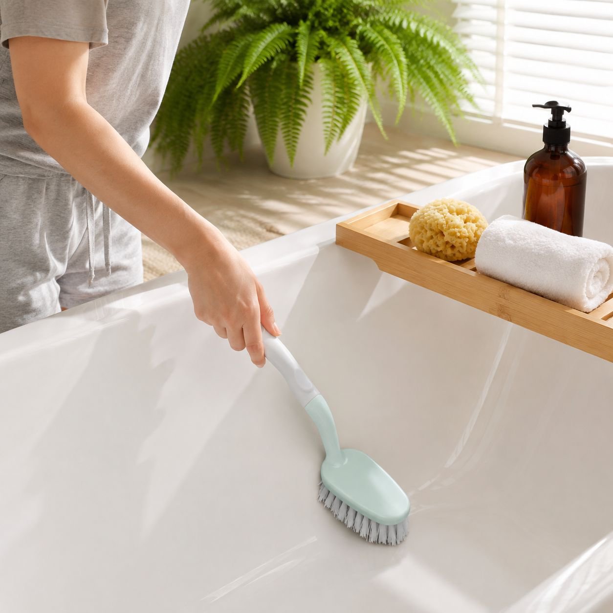 Toilet Tile Cleaning Brush Square Multi-functional Bathtub Brush Wall Stain Remover Brush