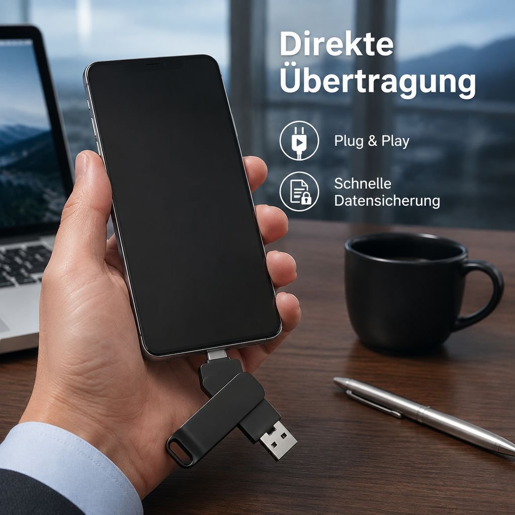 Type-C USB-Stick für Handy und Computer, tragbarer Dual-Interface Speicherstick