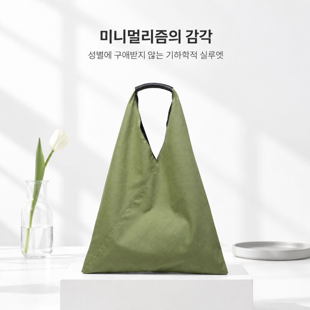 스타일리시 심플 한국 버전 대용량 패치워크 캔버스 가방