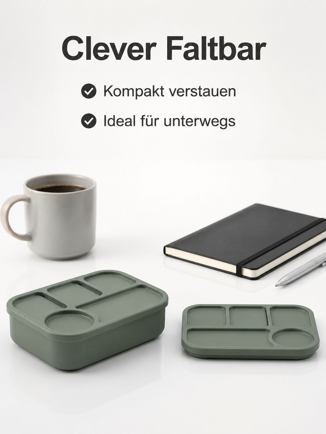 Große Silikon-Lunchbox, mikrowellengeeigneter Frischhaltebehälter