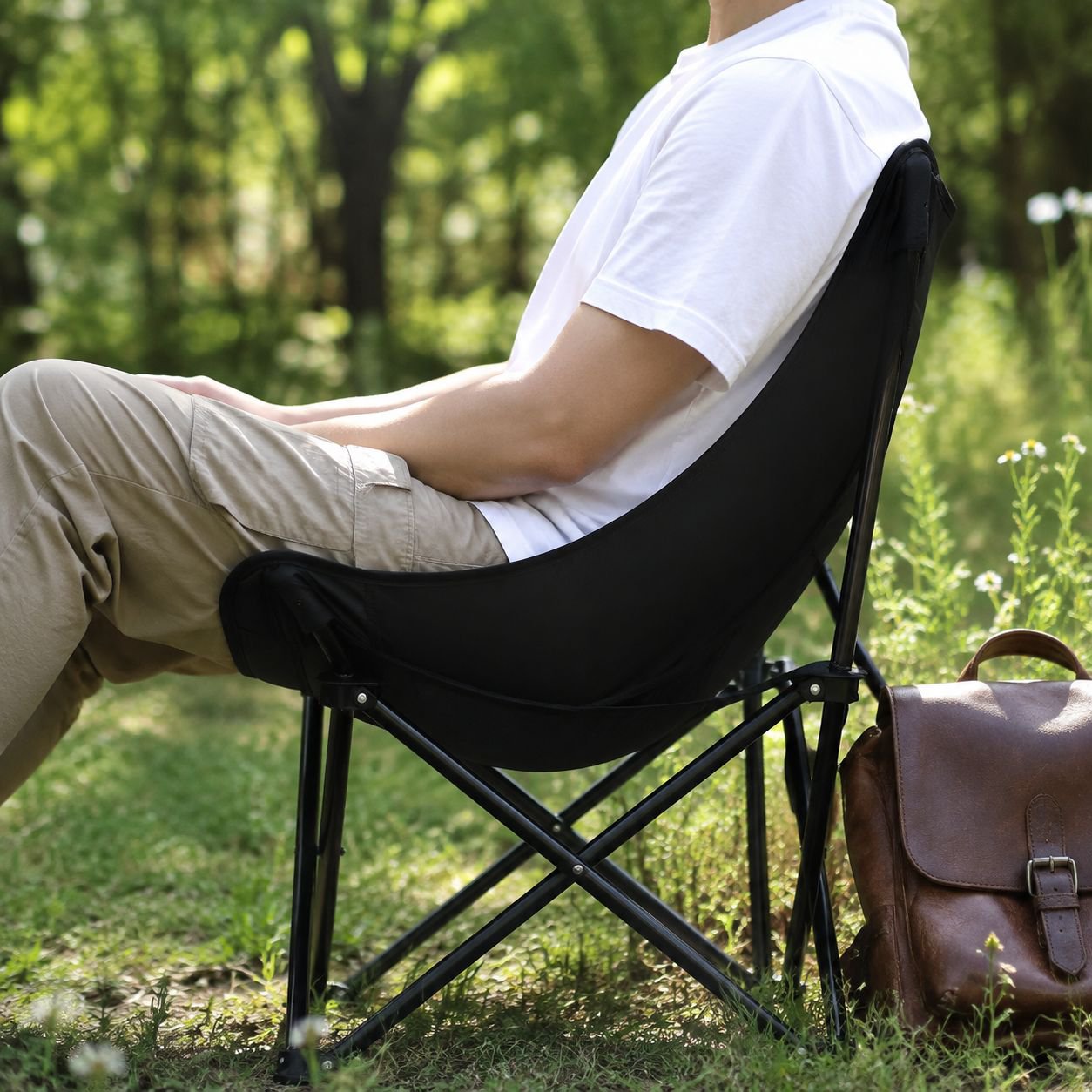 Chaise pliante légère pour le camping