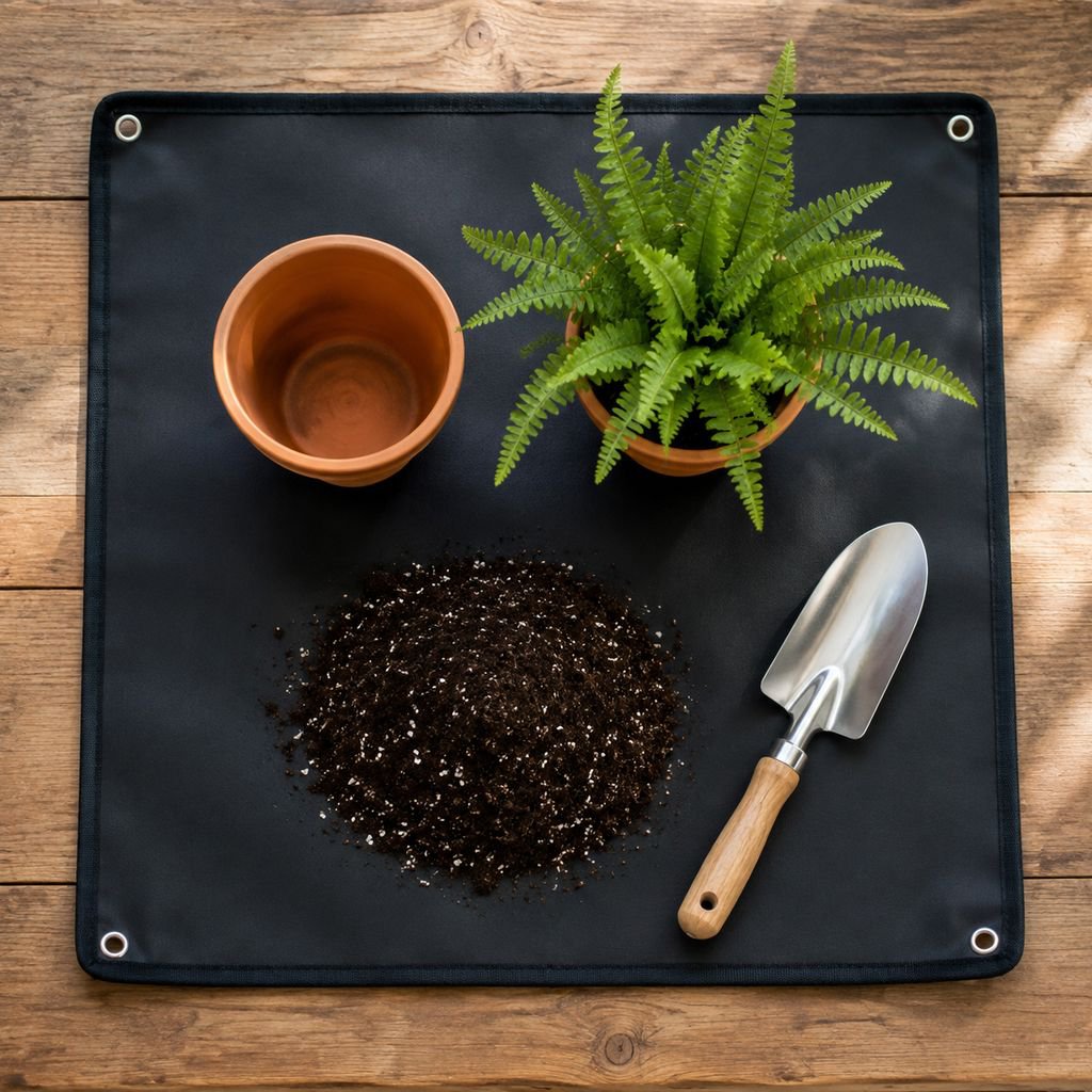 Oxford cloth gardening pad for repotting plants