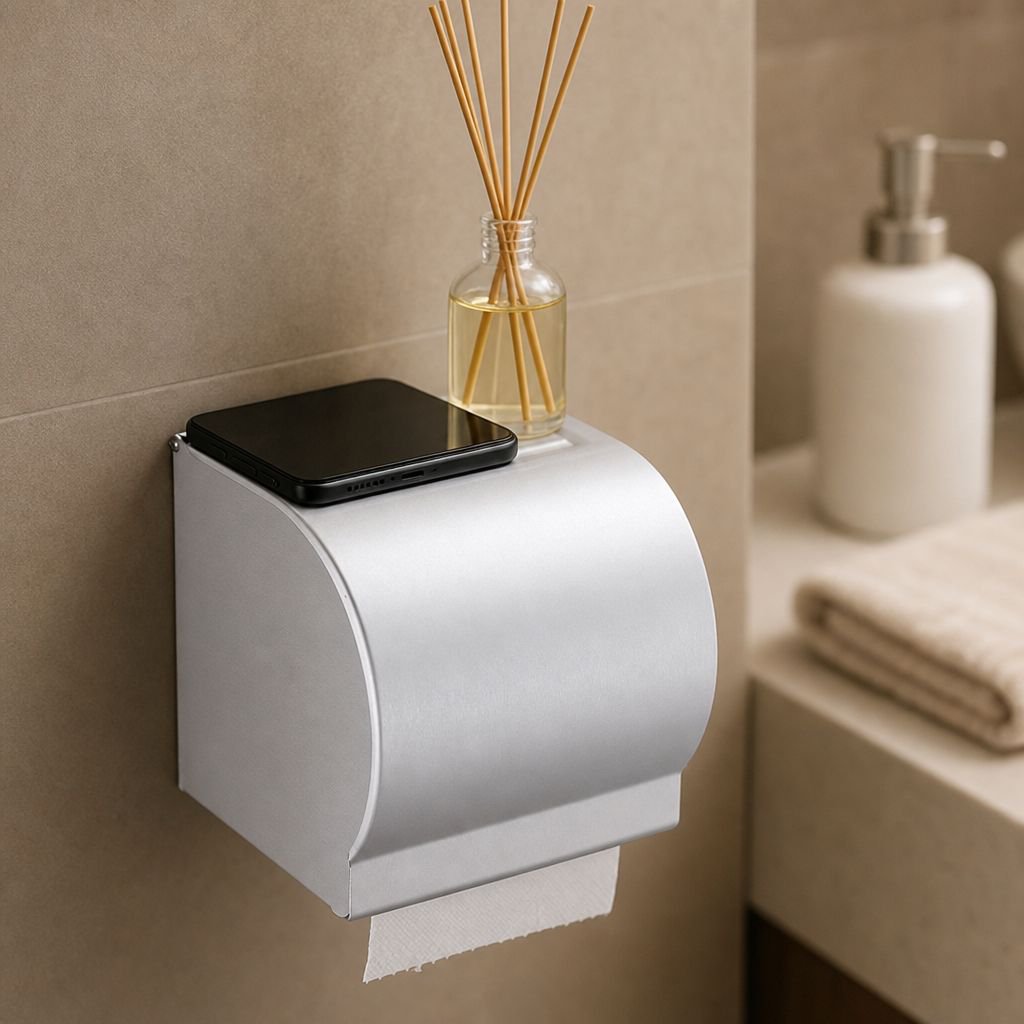 Multi-functional Shockproof Toilet Paper Box, Lightweight and Supports 50kg