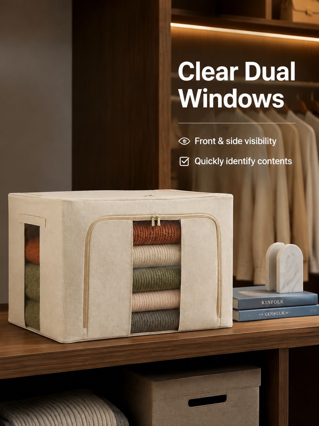 New Cotton Linen Storage Box