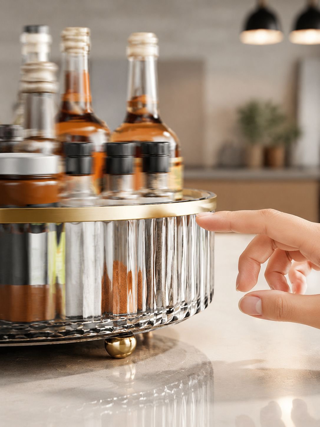Rack de almacenamiento de cocina de alta gama