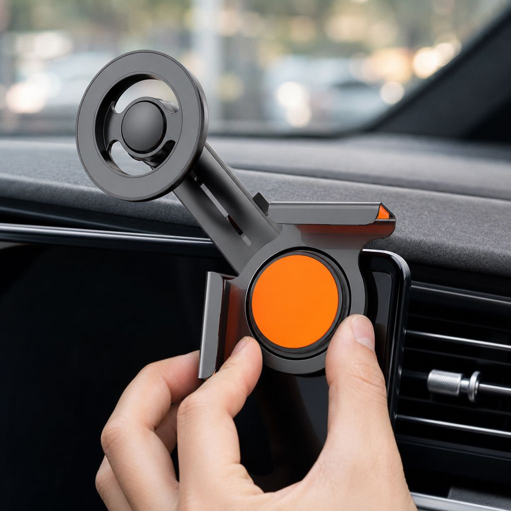 Soporte de navegación magnético para coche, apto para tablero y consola central