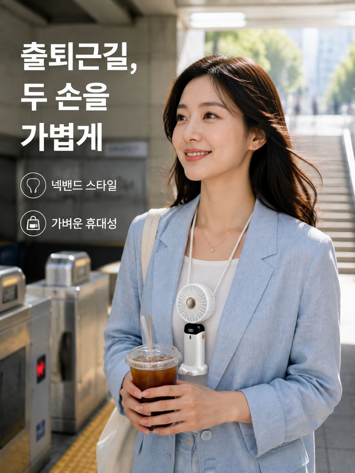 저소음 미니 전동 선풍기