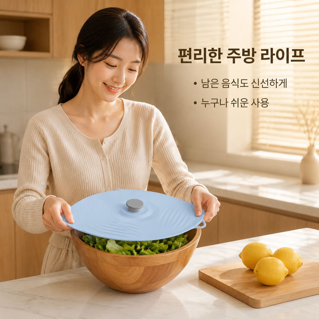실리콘 식품 보관 뚜껑