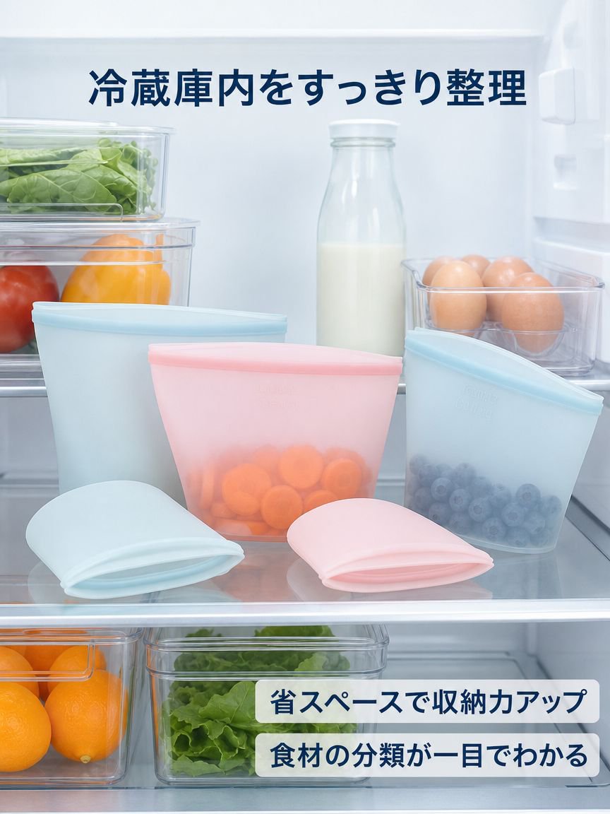 食品グレードのシリコン製保存袋