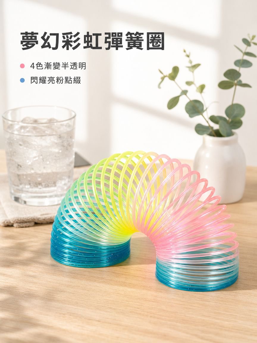 彩虹彈簧圈玩具