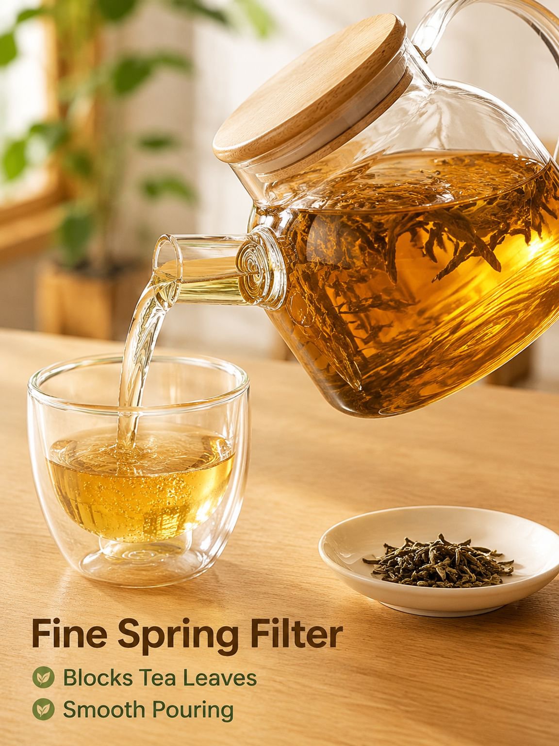 Thickened glass water bottle