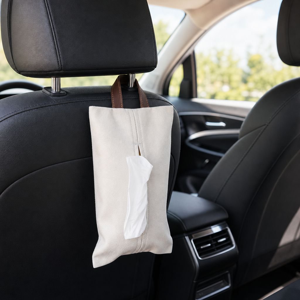 2-Way Wall-Mounted/Flat Tissue Case, Space-Saving, Ideal for New Living