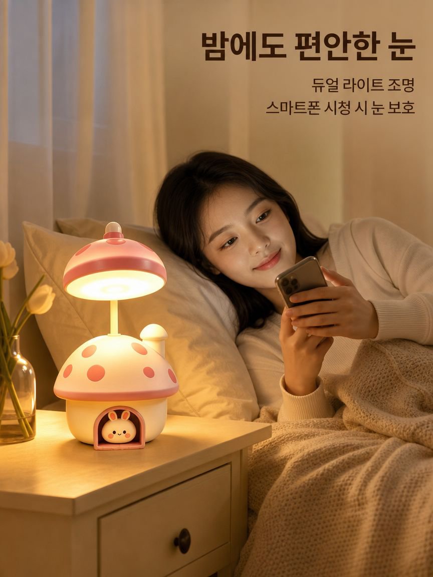 포터블 미니 무드등 사용 예시