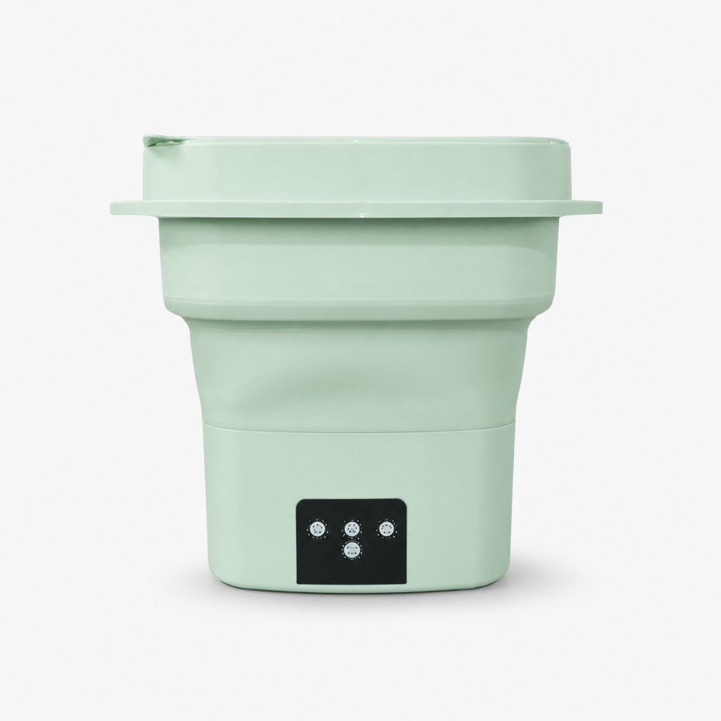 Compact Automatic Folding Washer and Spinner, Ideal for Travel and Dormitory Use