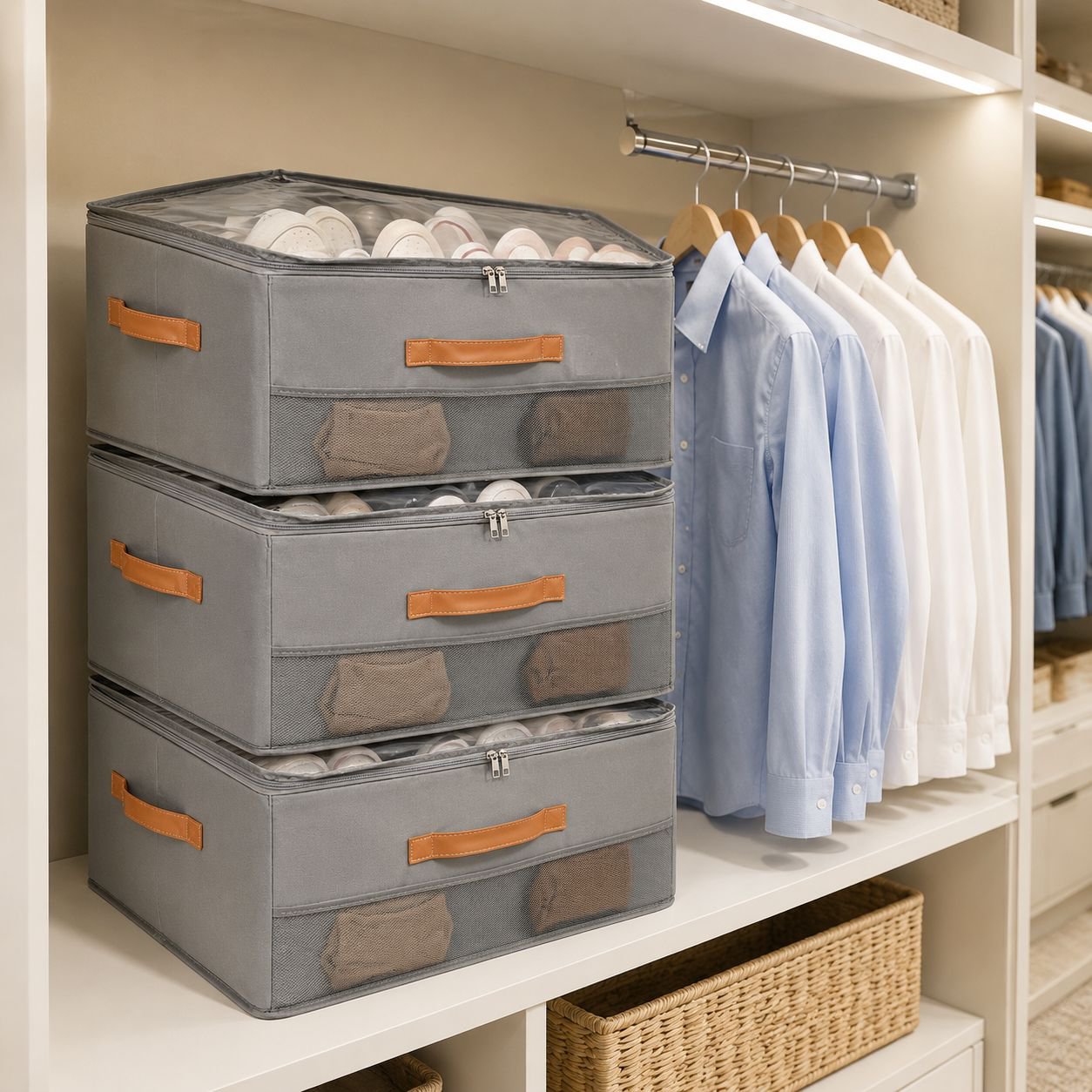 Gabinete de almacenamiento para zapatos de estilo casual
