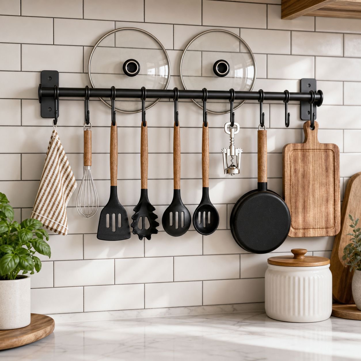 Easy installation kitchen wall hooks