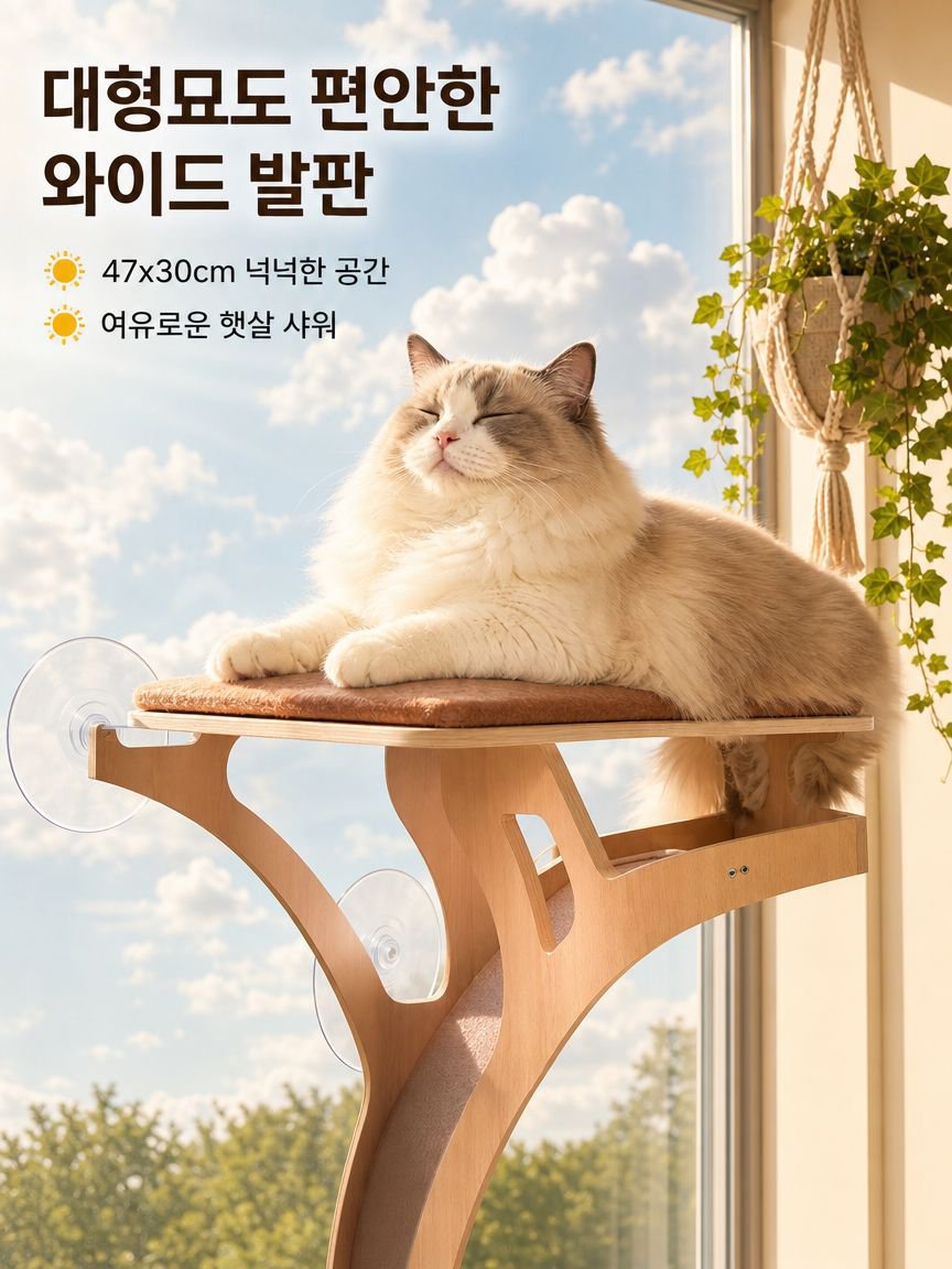 유리 흡착식 캣타워