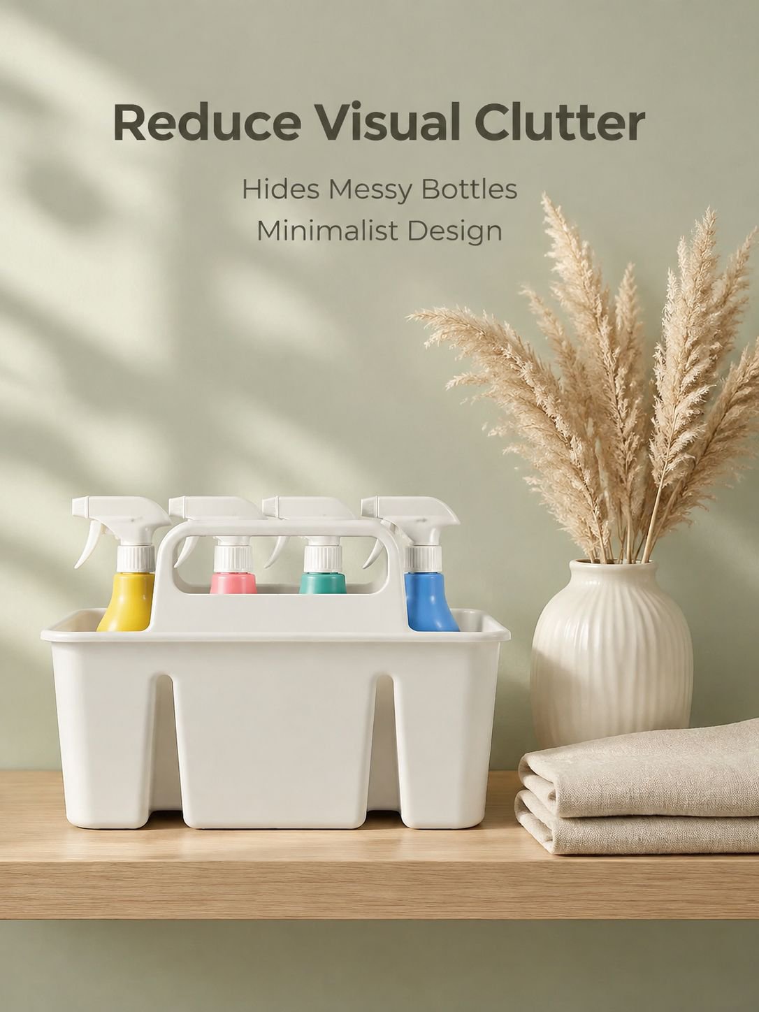 Portable cleaning storage basket, household divider, sundrying basket, desktop storage bin, desktop 