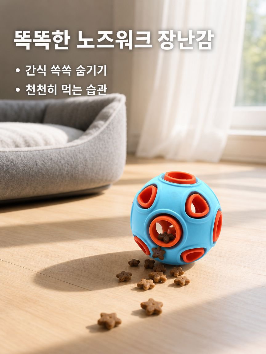 다기능 소리나는 치아청소 간식볼