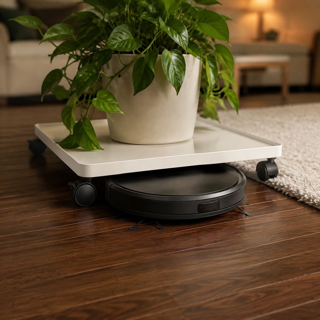 Minimalist Storage Box Base with Wheels Tray