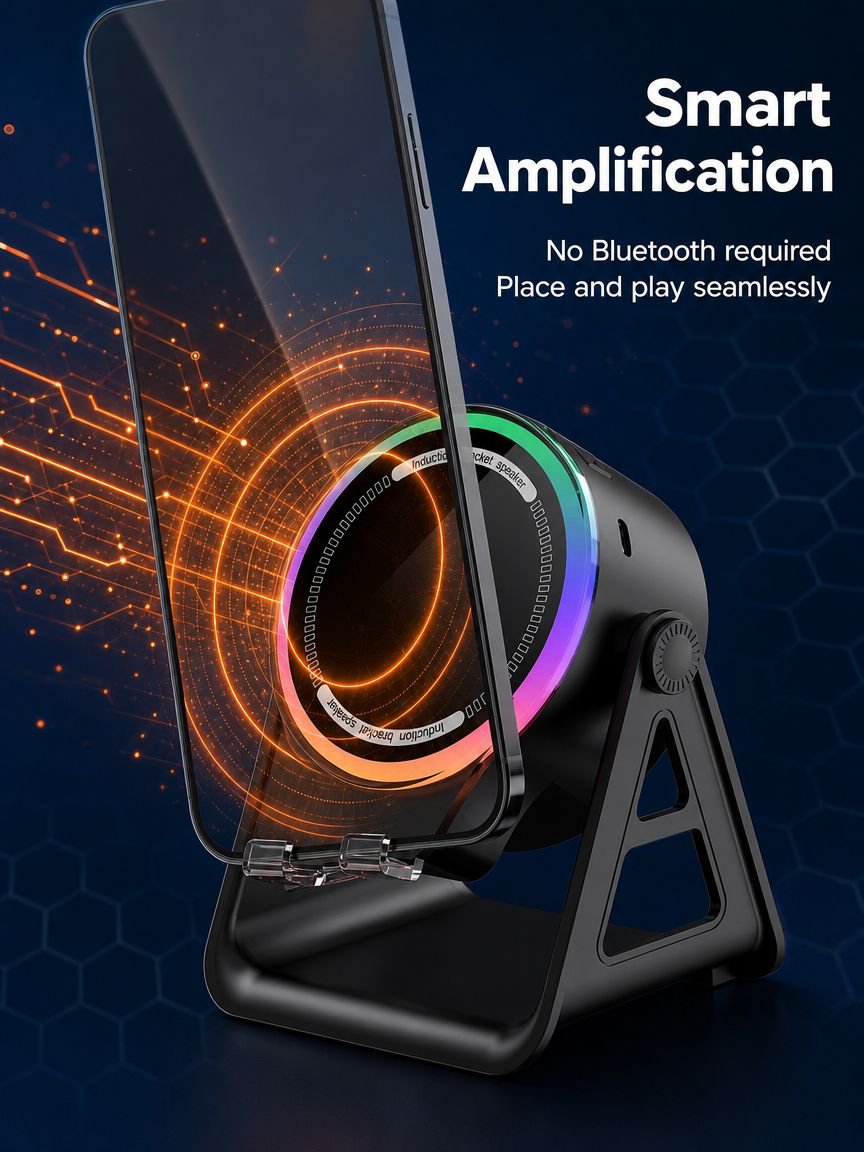 Adjustable Bluetooth speaker stand for home and party use