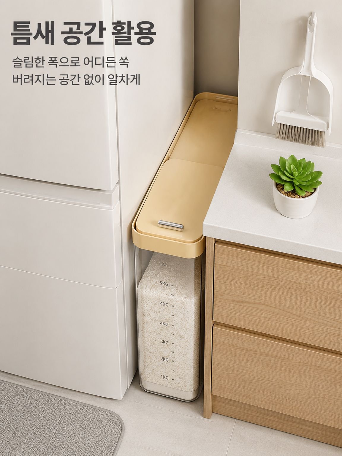 신선함을 오래 유지하는 밀폐력 뛰어난 용기