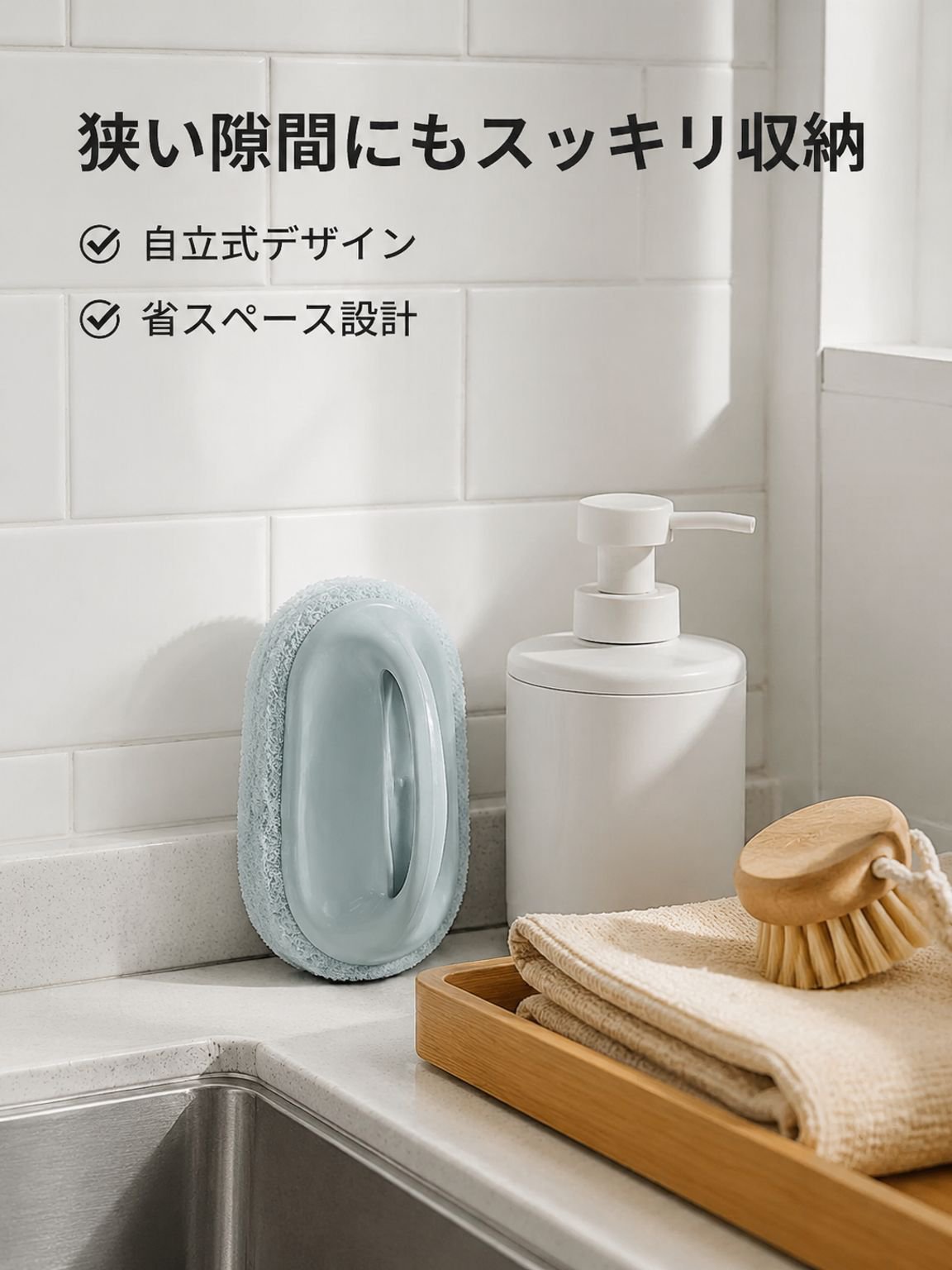 多機能スポンジクリーニングブラシ