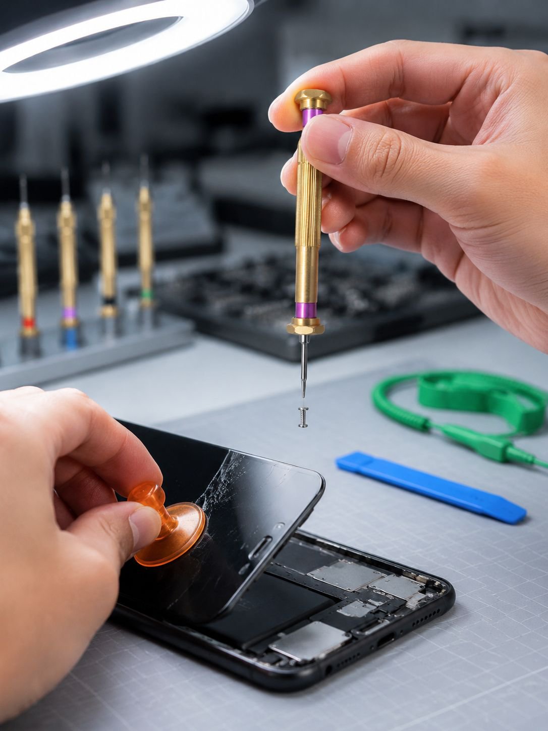 Portable screwdriver kit case for easy storage