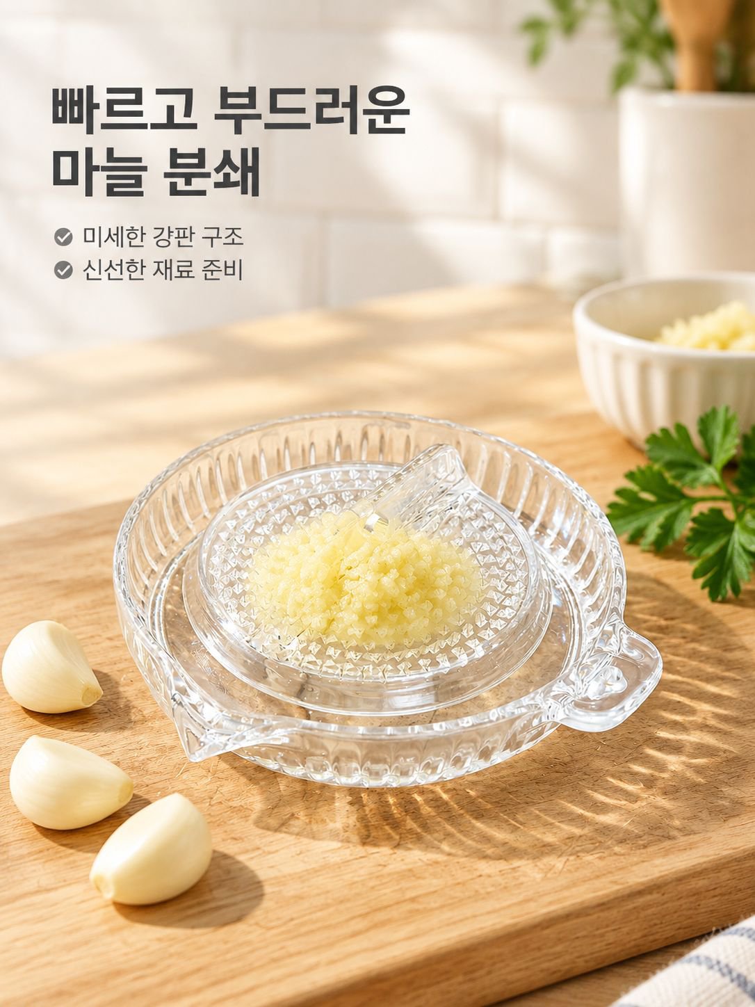 수동 마늘·생강 분쇄기