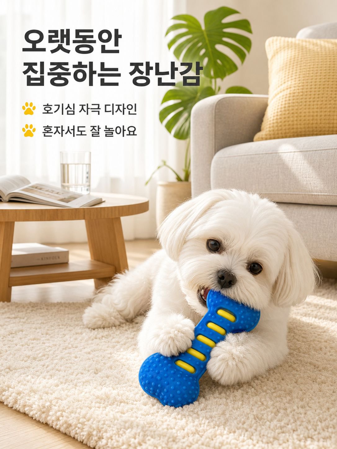 견고한 소리나는 뼈 개 장난감