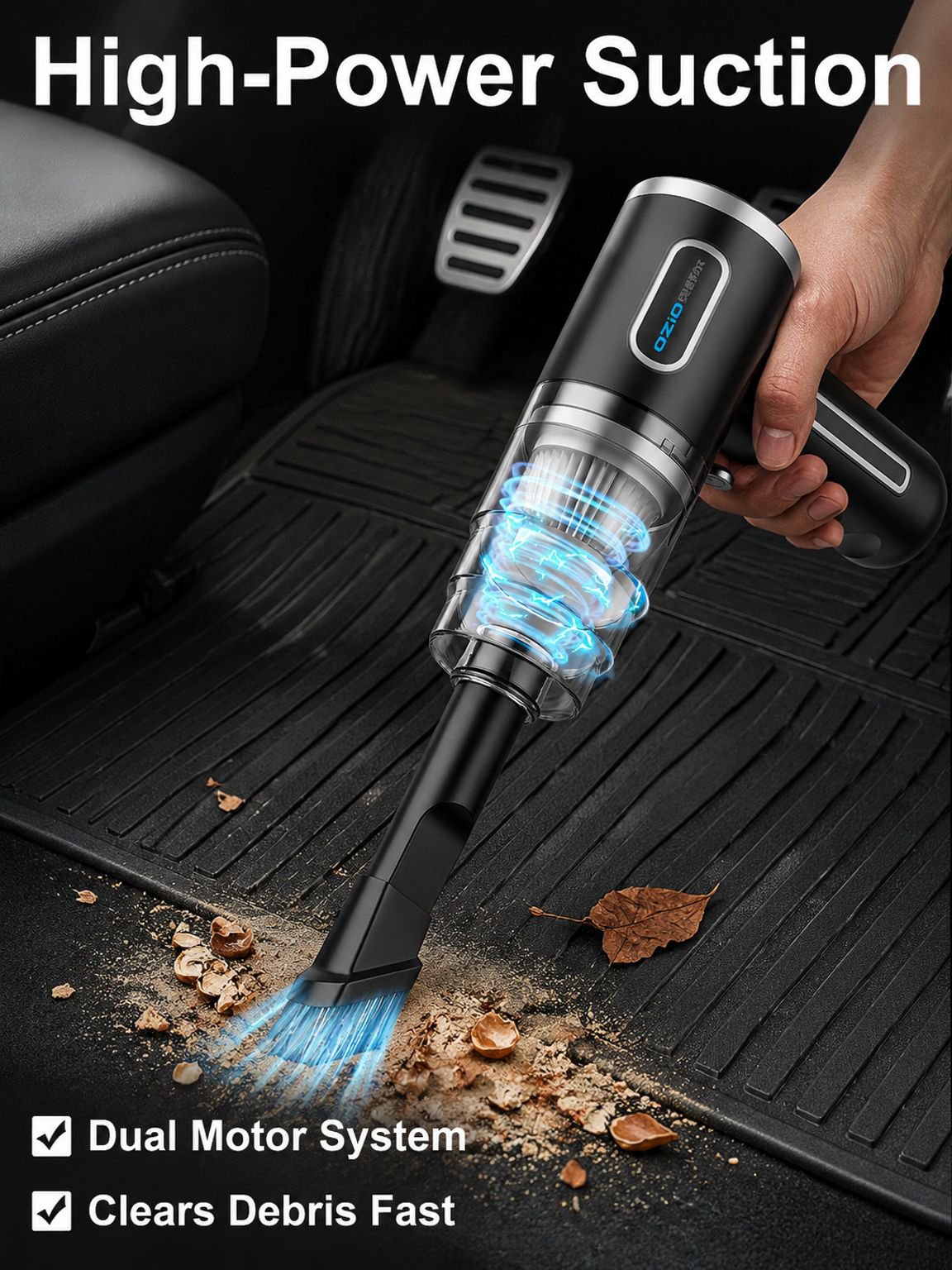 Car Vacuum Cleaner Rechargeable Handheld Small Powerful Suction Car and Home Vacuum Cleaner