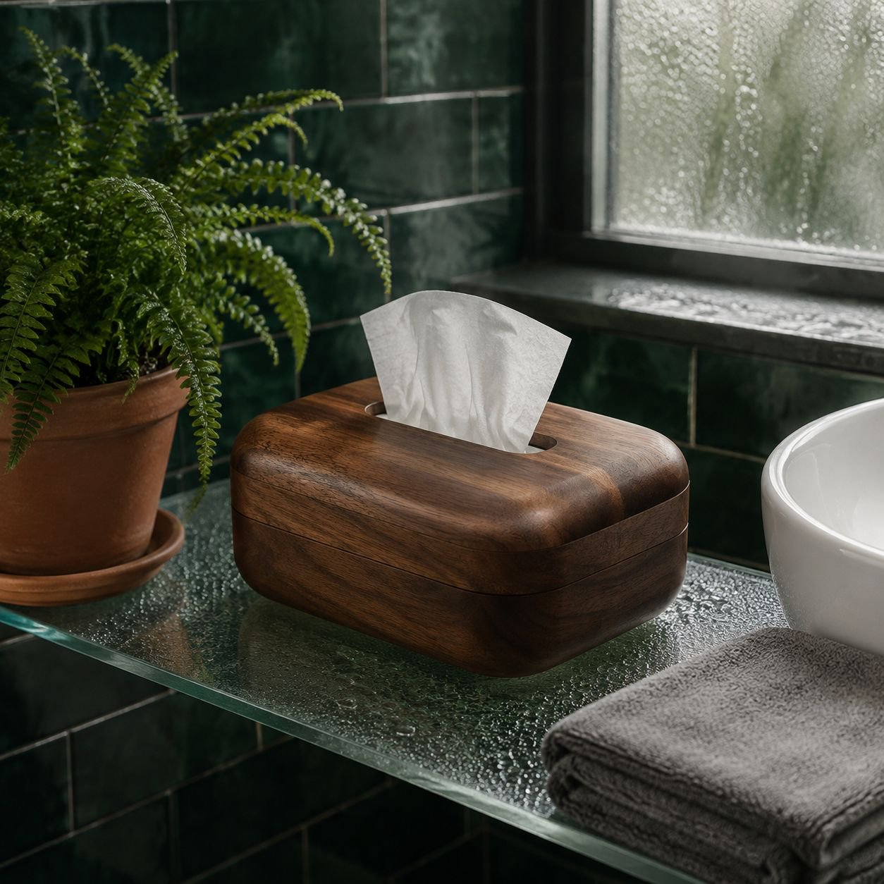 Stylish and modern tissue case for living room