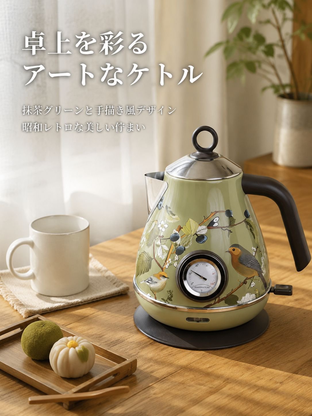 ディスプレイ付き豪華レトロ装飾ティーポット 型番ZL