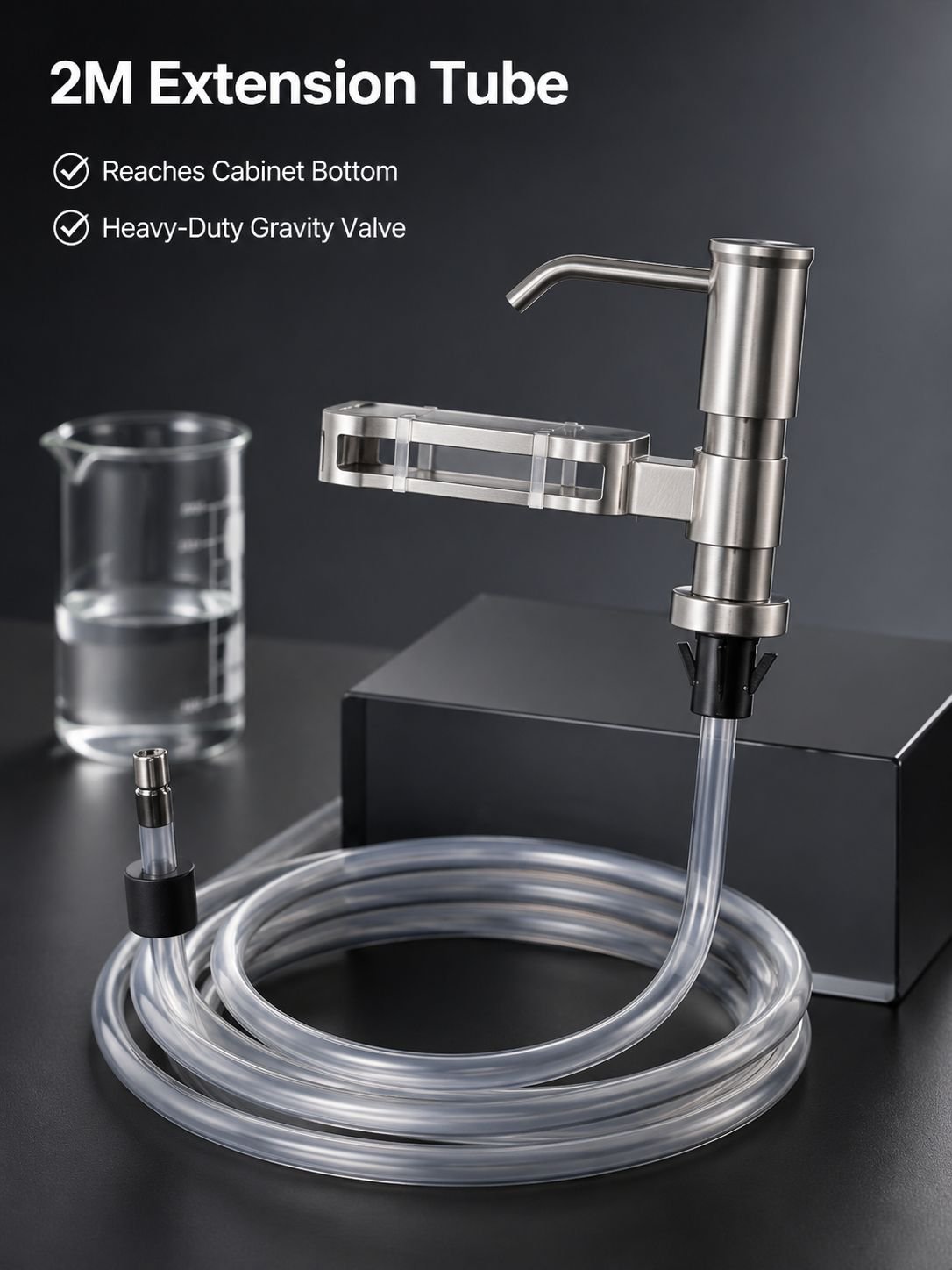 Extendable soap dispenser for sinks
