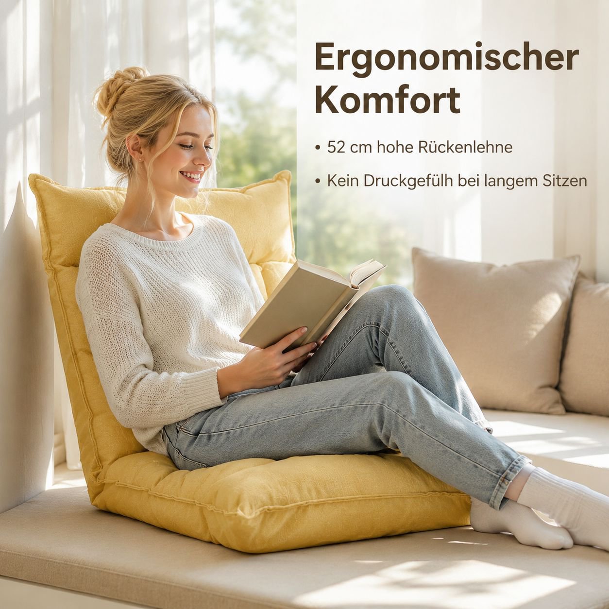 Klappbarer Bodensessel