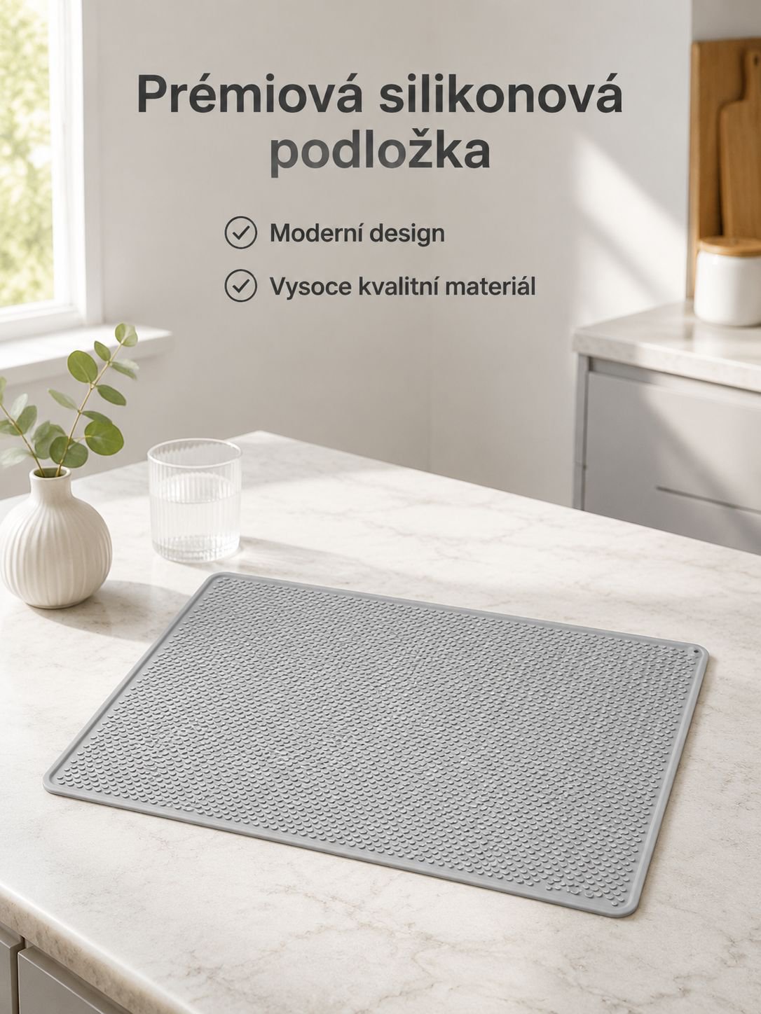 Protiskluzová odkapávací podložka do domácí kuchyně