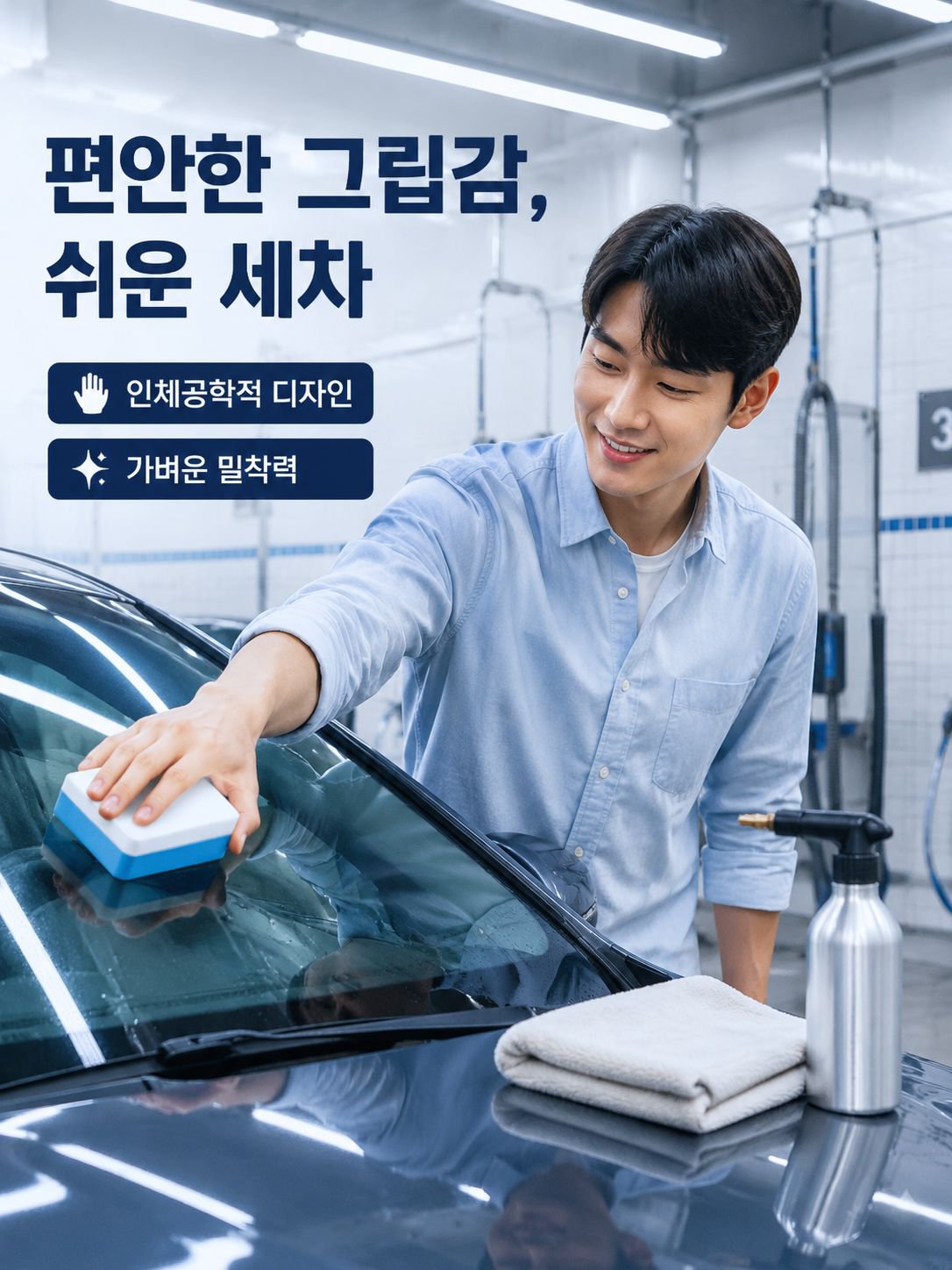 차와 개구리 유리 연마액 딥 클렌징 오일 필름 코팅 오일 필름 폴리싱
