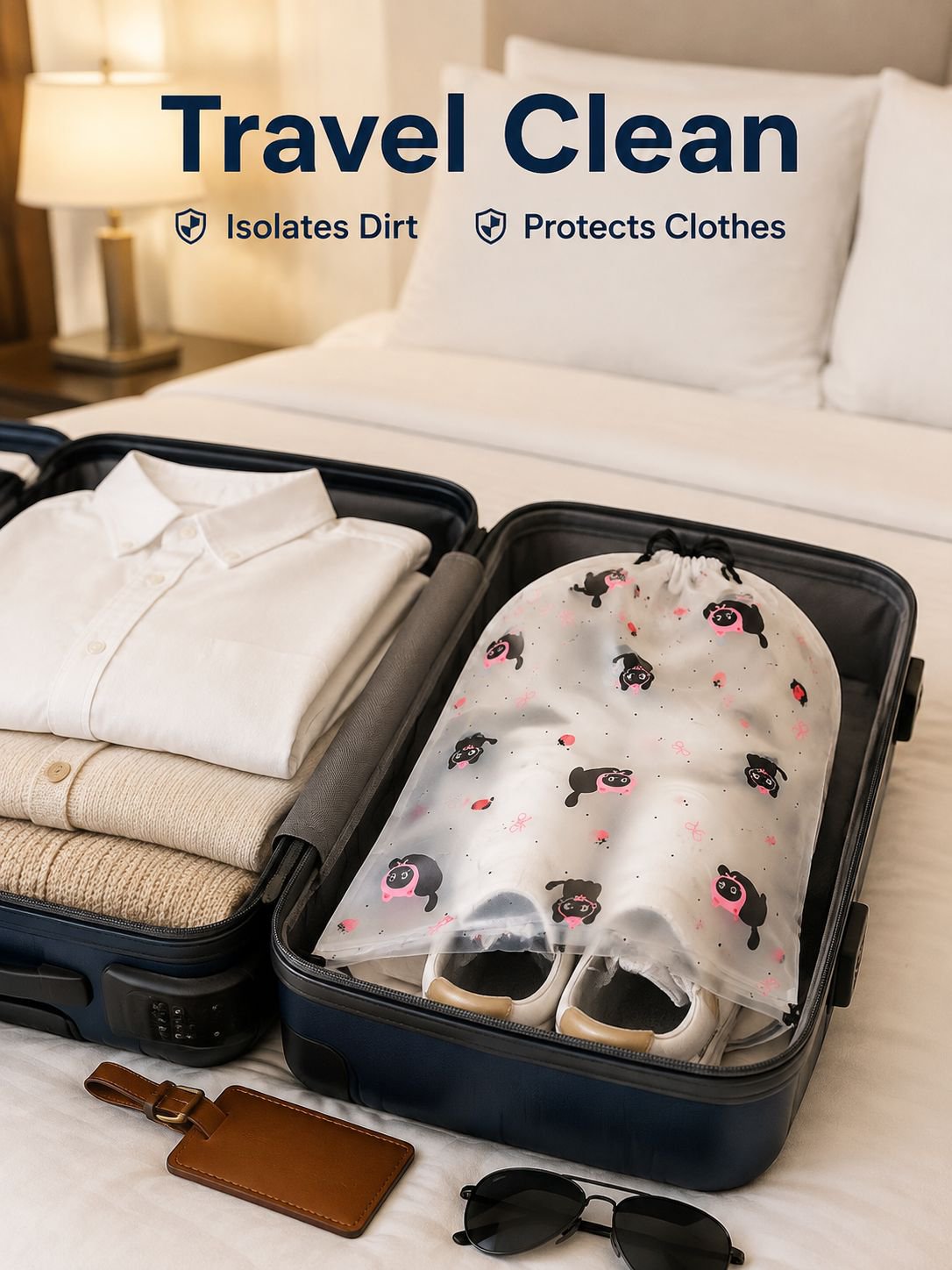 Dustproof Mildew-proof Travel Shoe Bag Set, 10pcs Shoe Rack Storage Bags